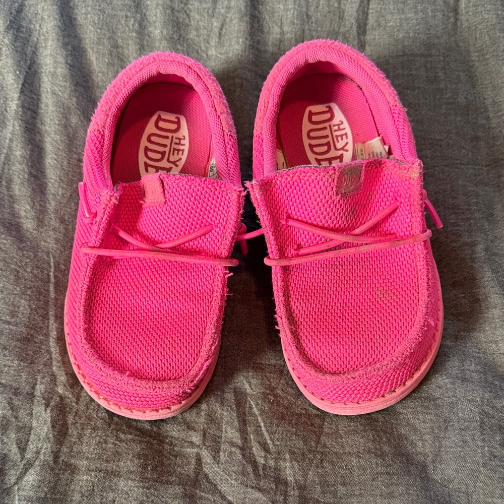 Hey Dude Kids Bright Pink Slip-On Sneakers